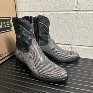 BRAND NEW Tecovas Grey Relic Lizard Boots Limited Edition